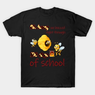 100th Day Of School Teacher Honey Bee T-Shirt